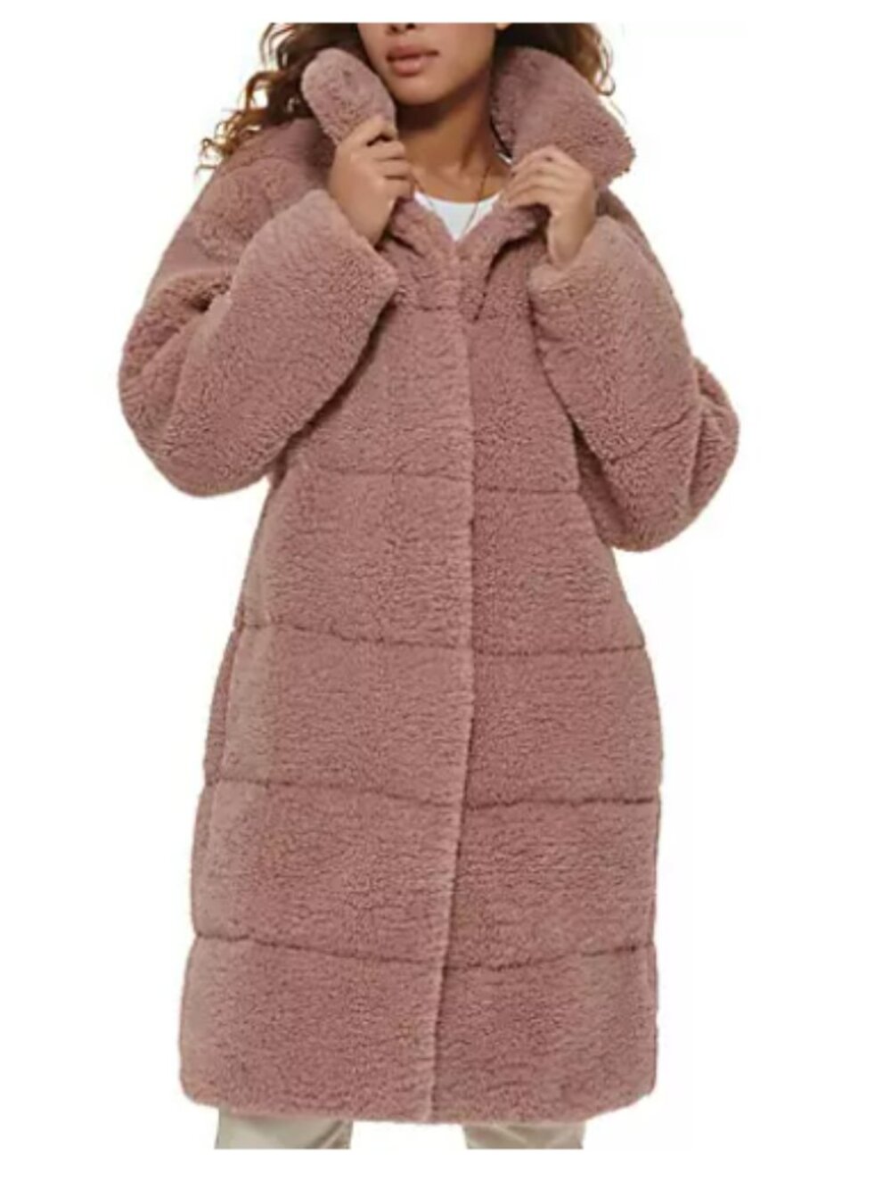 NWOT- Womens Levi Teddy Cpat in Mauve- size L/16